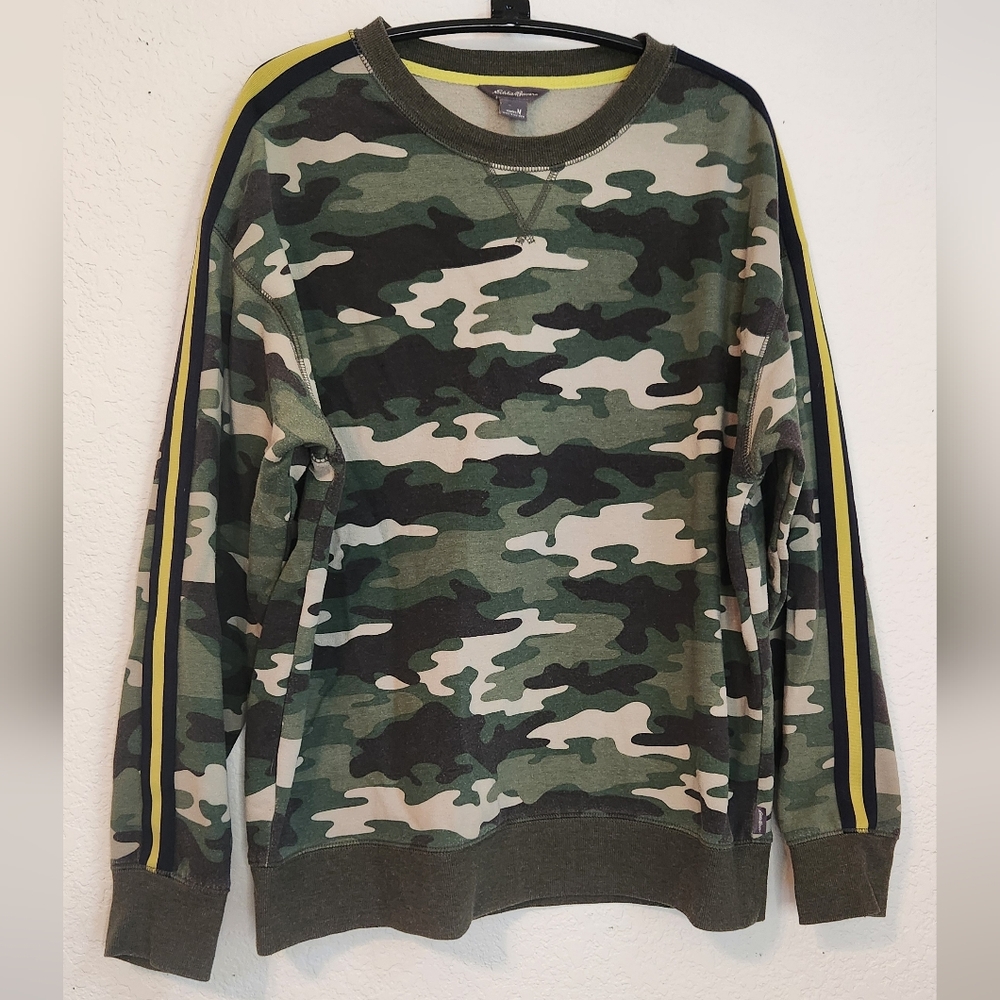 Eddie Bauer Sporty Camo‎ Pullover Sweatshirt Activewear, Size M